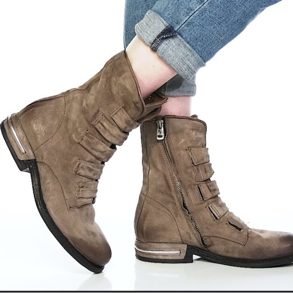 A.S.98 Traver leather combat boots